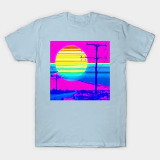 Outrun Weekend glitch T-Shirt